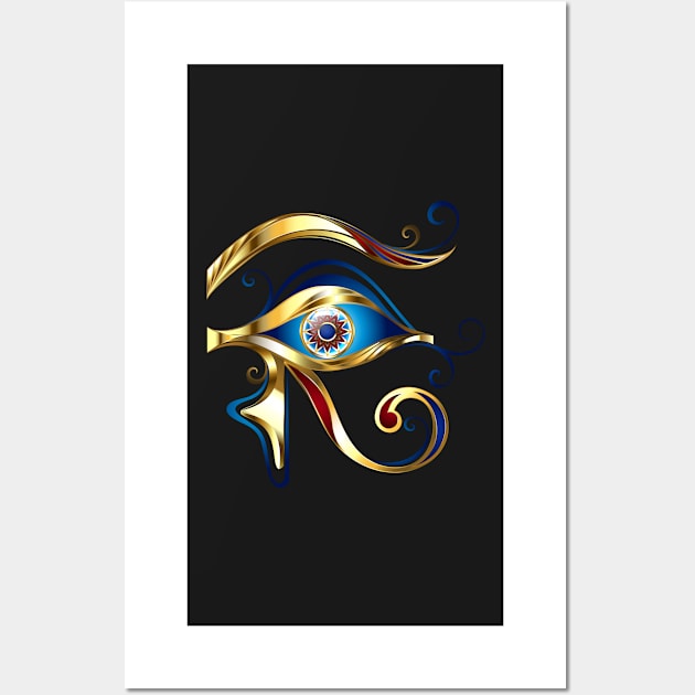 Gold Eye of Horus Wall Art by Blackmoon9